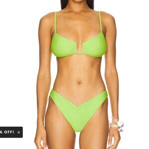 REVOLVE Neon Lime V-Waist Bikini Set